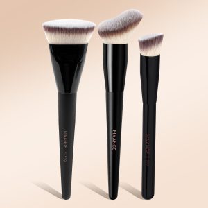 MAANGE Professional 3pcs Makeup Brush Set Soft High Quality Foundation Concealer  Loose Powder Blush Facial Makeup Brush Set - 图片 2