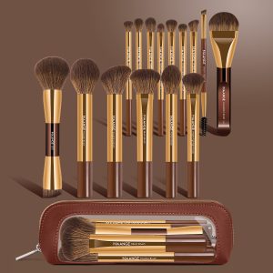 MAANGE 15PCS Cosmetics Brushes Cosmetic Private Label & Customizable Makeup Tools Makeup Brush Set - 图片 2