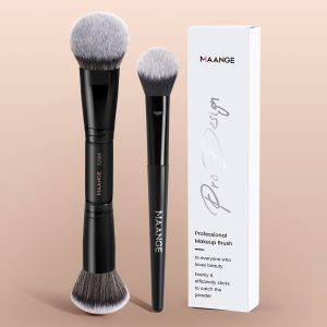 Hot Selling 2PCS Custom Logo Foundation Makeup Brushes  Professional Makeup Tools for Women Makeup Brushes - 图片 2