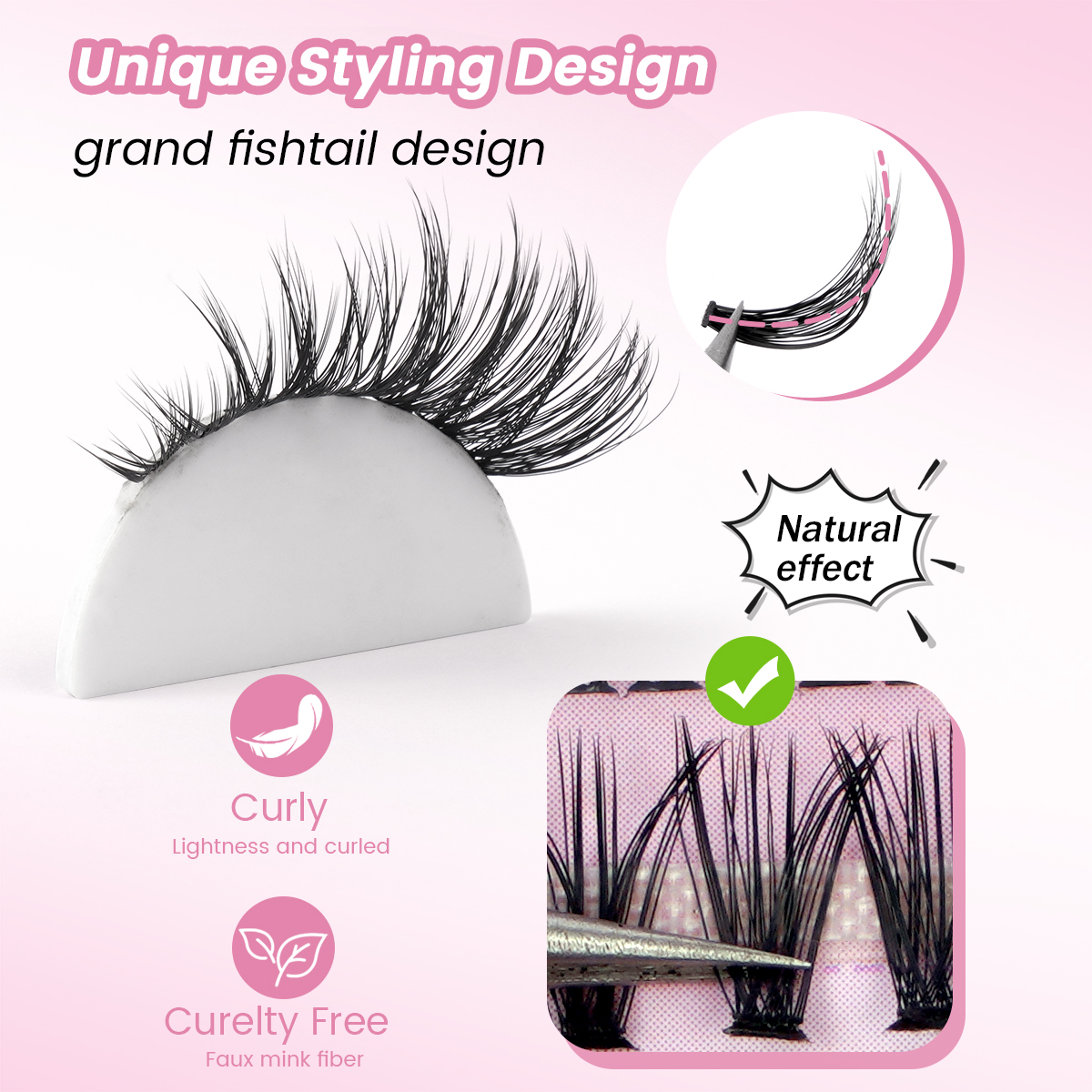 MAANGE Wholesale Facial Makeup Tools 2PCS Makeup Brush 5PC Powder Puff Foundation Palette False Eyelashes Makeup Brush Set - 图片 7