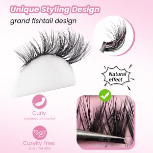 MAANGE Private Label OEM Luxury Facial Makeup Tools 2PCS Massage Makeup Brush 5PCS Powder Puff  False Eyelashes Makeup Brushes - 图片 8
