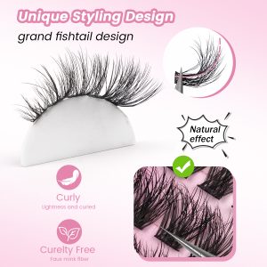 MAANGE Wholesale Private Label Luxury Facial Makeup Tools 2PCS  Makeup Brush 5PCS Powder Puff  False Eyelashes Makeup Brush Set - 图片 8