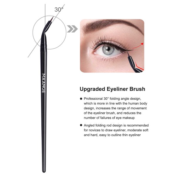MAANGE Professional 11pcs Eye Makeup Brush Eyeliner Eyeshadow Brush Foundation Concealer Custom Logo Eye & Face Makeup Brushes