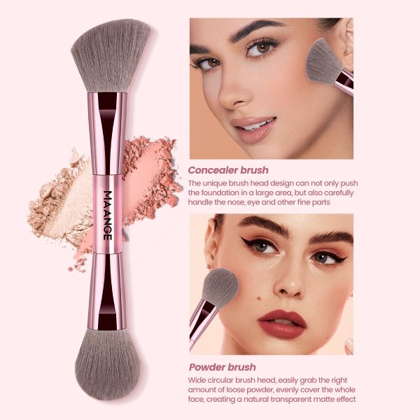 MAANGE Wholesale New Arrival Professional 13Pcs  Makeup Brushes 5 Powder Puff Customized OEM&ODM Facial Makeup Brush Set