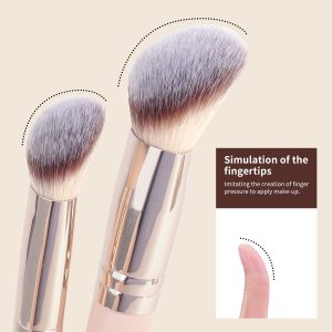 MAANGE Professional Makeip Brush Set 11pcs Brush  1pcs Powder Puff Custom logo Luxury Professional Makeup Brush Set - 图片 6
