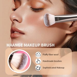 MAANGE Professional Makeup Set 18pcs Luxury Champagne Eyeliner Eyebrow Foundation Concealer Face Brushes Makeup Brush - 图片 3