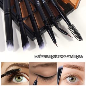 MAANGE Professional 11pcs Eye Makeup Brush Eyeliner Eyeshadow Brush Foundation Concealer Custom Logo Eye & Face Makeup Brushes - 图片 6