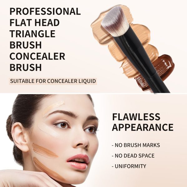 MAANGE Professional 3pcs Makeup Brush Set Soft High Quality Foundation Concealer  Loose Powder Blush Facial Makeup Brush Set