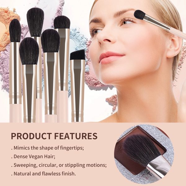 MAANGE Professional Makeip Brush Set 11pcs Brush  1pcs Powder Puff Custom logo Luxury Professional Makeup Brush Set