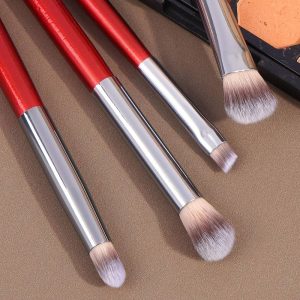 MAANGEProfessional 7pcs Makeup Brush Set Foundation Loose Powder Blush Eyeshadow Brush 7 Pcs Facial Makeup Brush Set - 图片 6