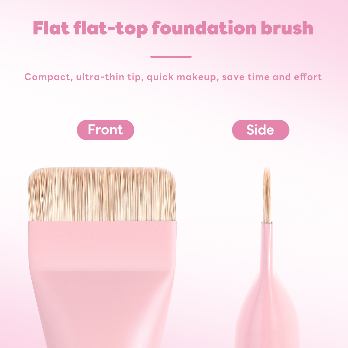 MAANGE Private Label OEM Luxury Facial Makeup Tools 2PCS Massage Makeup Brush 5PCS Powder Puff  False Eyelashes Makeup Brushes - 图片 3