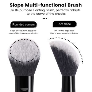 Hot Selling 2PCS Custom Logo Foundation Makeup Brushes  Professional Makeup Tools for Women Makeup Brushes - 图片 4