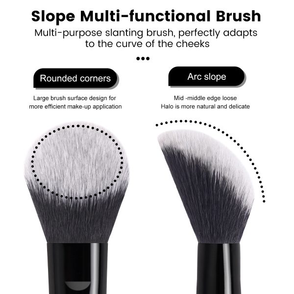 Hot Selling 2PCS Custom Logo Foundation Makeup Brushes  Professional Makeup Tools for Women Makeup Brushes
