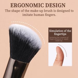 MAANGE Professional Makeup Brush Set 18pcs Luxury Champagne Eyeliner Eyebrow Foundation Concealer Face Brushes Makeup Brush Set - 图片 3