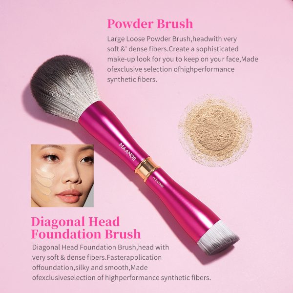 MAANGE 11pcs OEM Factory Professional Custom logo Makeup Brushes Private Label Professional Makeup Brush Kit