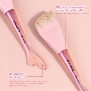 MAANGE Private Label OEM&ODM Facial Makeup Tools 2PCS Massage Makeup Brush 5PCS Powder Puff False Eyelashes Makeup Brushes - 图片 7