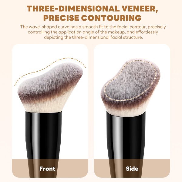 MAANGE 2026 New Arrival 2pcs Makeup Brush Set  Customized logo OEM&ODM Foundation Cosmetic Facial Makeup Brush Kit
