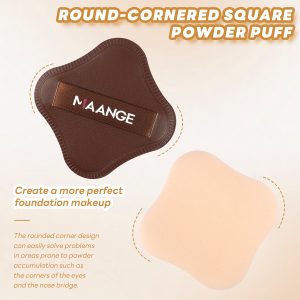 MAANGE Custom Logo Wholesale 20pcs Make up Brush 5pcs Powder Puff  Private Label Professional Facial Makeup Brush Set - 图片 8