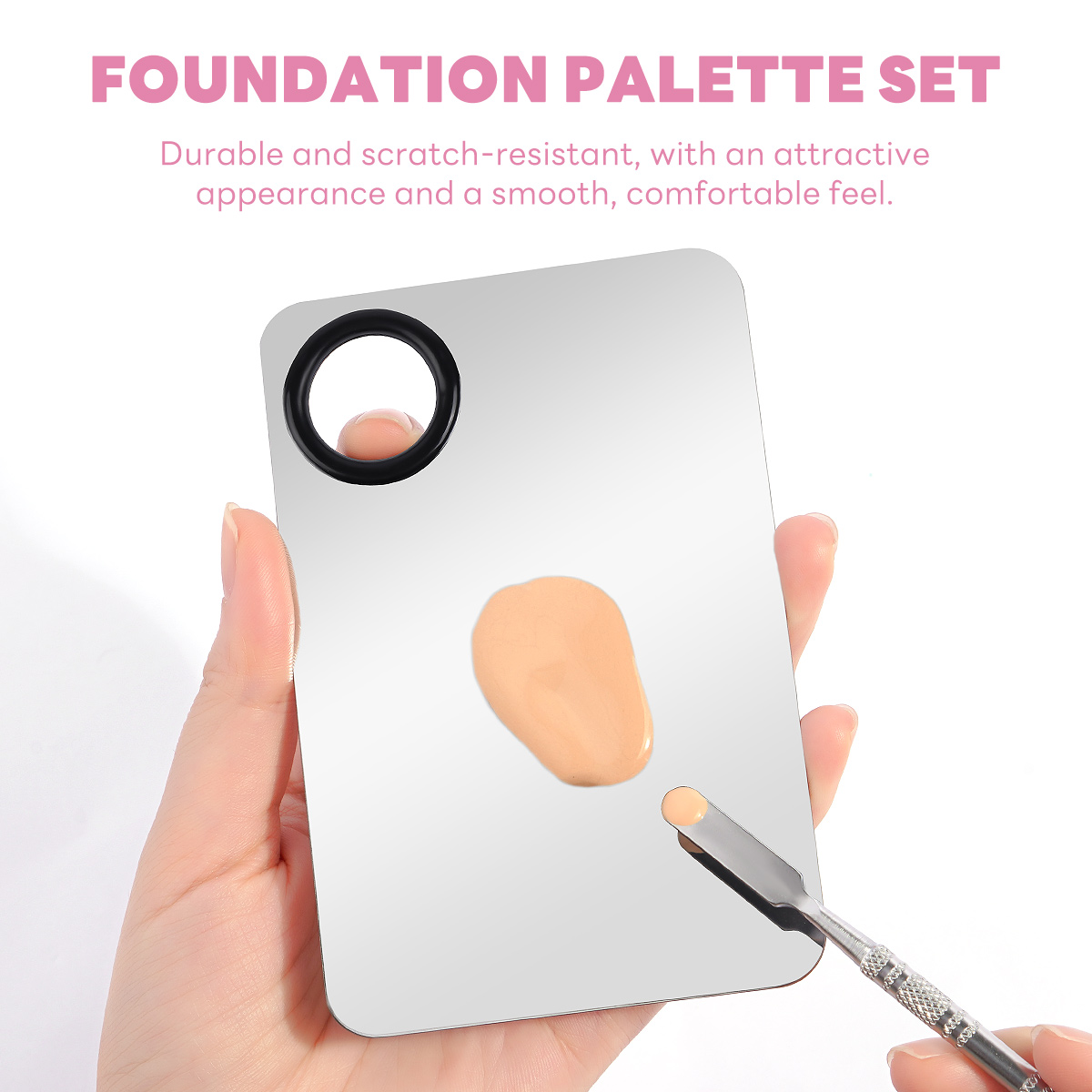 MAANGE Private Label OEM Luxury Facial Makeup Tools 2PCS Massage Makeup Brush 5PCS Powder Puff  False Eyelashes Makeup Brushes - 图片 9