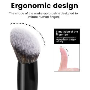 Hot Selling 2PCS Custom Logo Foundation Makeup Brushes  Professional Makeup Tools for Women Makeup Brushes - 图片 3