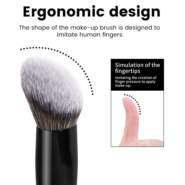 Hot Selling 2PCS Custom Logo Foundation Makeup Brushes  Professional Makeup Tools for Women Makeup Brushes