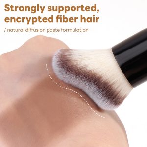 MAANGE Professional Luxury 2PCs Brush Foundation Brush Set Private Label &OEM Streak-Free Liquid/BB Cream Makeup Tools Brush - 图片 3