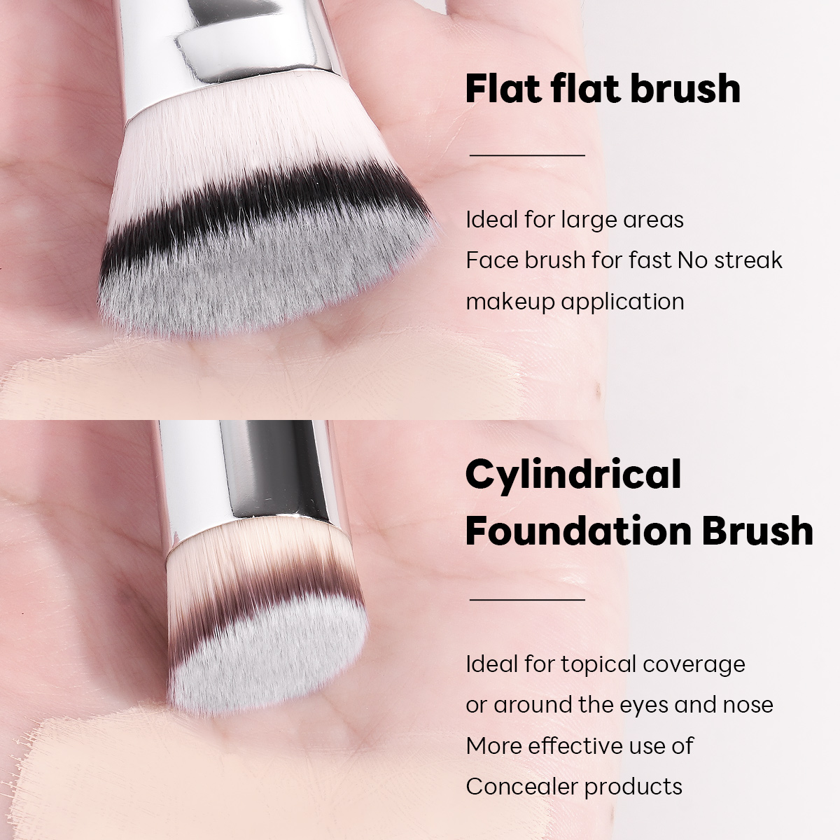 MAANGE Professional Makeup Set 18pcs Luxury Eyeliner Eyebrow Foundation Concealer Face Brushes Makeup Brush Set - 图片 4