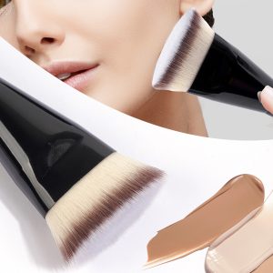 MAANGE Professional Luxury 2PCs Brush Foundation Brush Set Private Label &OEM Streak-Free Liquid/BB Cream Makeup Tools Brush - 图片 7