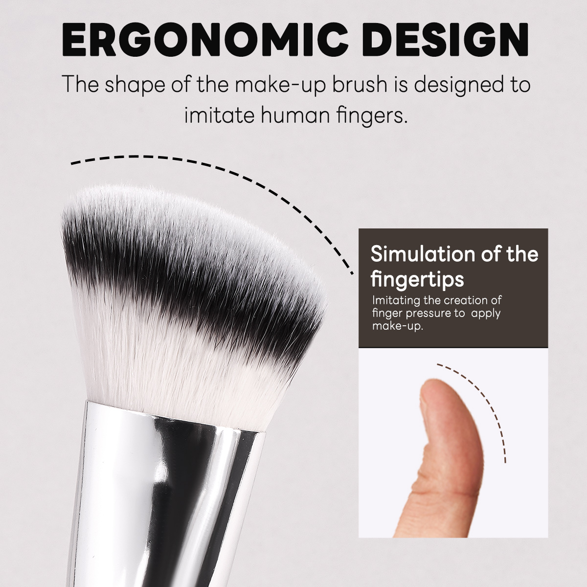 MAANGE Professional Makeup Set 18pcs Luxury Eyeliner Eyebrow Foundation Concealer Face Brushes Makeup Brush Set - 图片 3