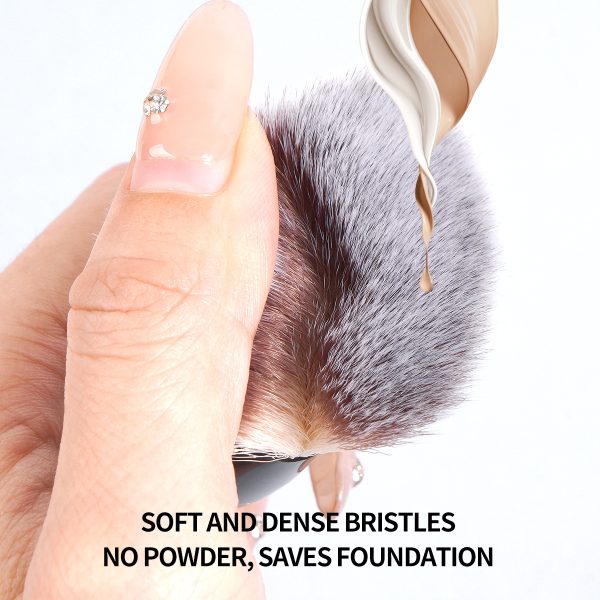 MAANGE Professional Luxury 2PCs Brush Foundation Brush Set Private Label &OEM Streak-Free Liquid/BB Cream Makeup Tools Brush