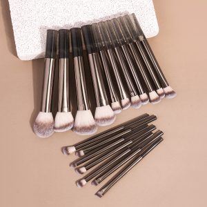 MAANGE Professional Makeup Set 18pcs Luxury Champagne Eyeliner Eyebrow Foundation Concealer Face Brushes Makeup Brush - 图片 5