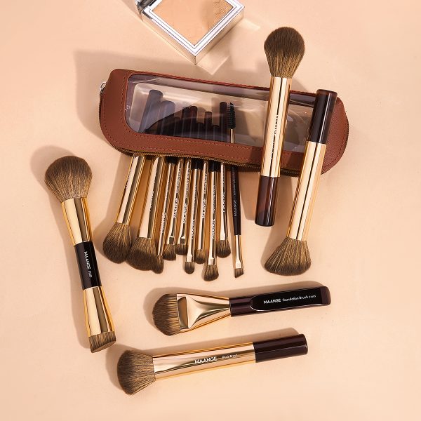 MAANGE 15PCS Cosmetics Brushes Cosmetic Private Label & Customizable Makeup Tools Makeup Brush Set