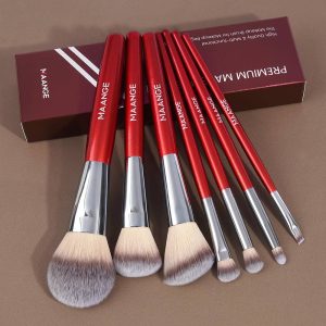 MAANGEProfessional 7pcs Makeup Brush Set Foundation Loose Powder Blush Eyeshadow Brush 7 Pcs Facial Makeup Brush Set - 图片 8