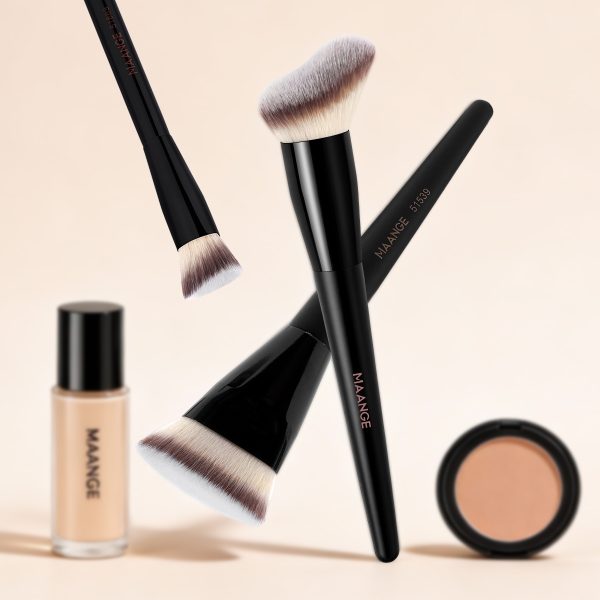 MAANGE Professional 3pcs Makeup Brush Set Soft High Quality Foundation Concealer  Loose Powder Blush Facial Makeup Brush Set