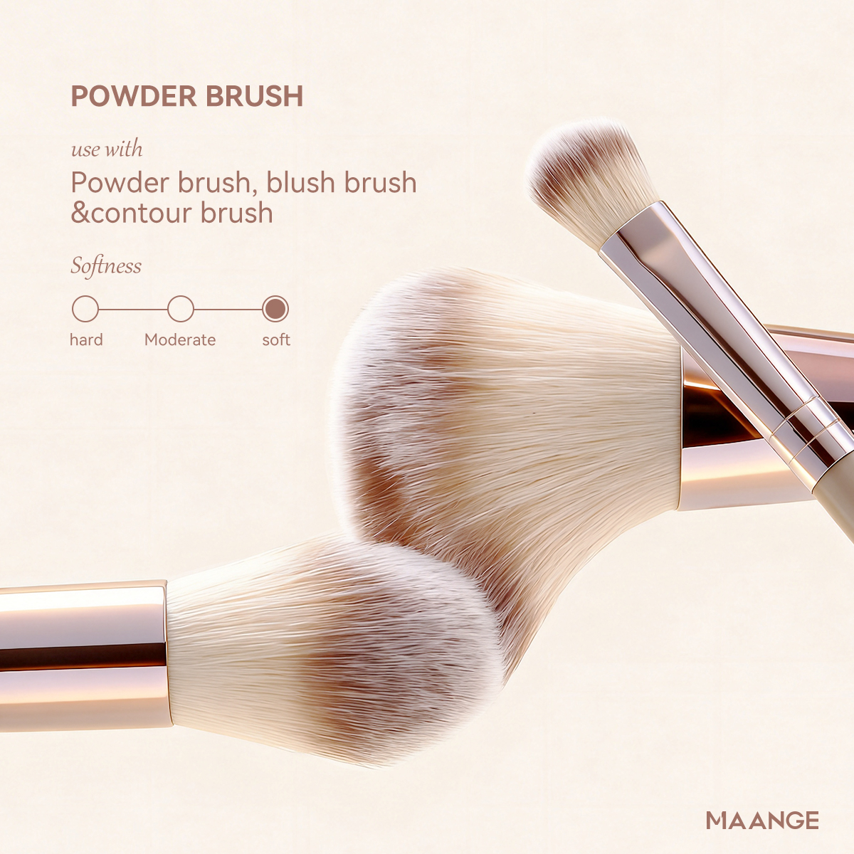 MAANGE Custom OEM&ODM 9pcs Brushes Sets Foundation Loose Powder Eyeshadow Brush Professionnel Private Label Makeup Brush Set - 图片 3