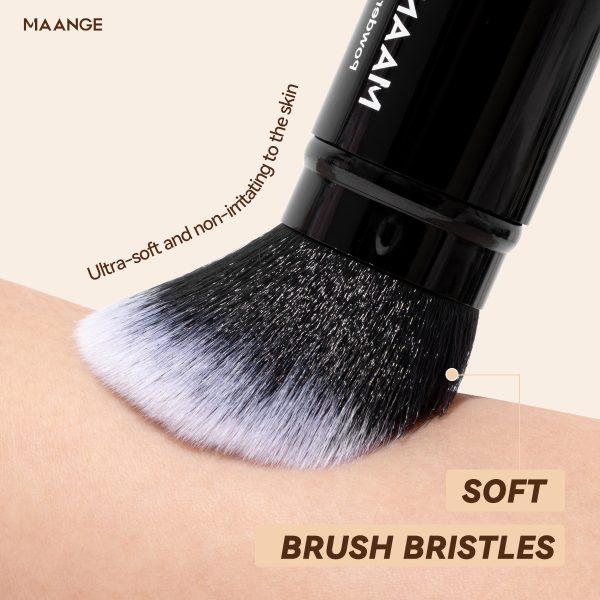 Single Foundation Brush Single Pack Makeup Brush Round-head Telescopic Brush Foundation Makeup Brush