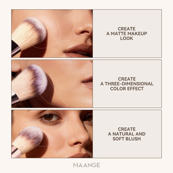 MAANGE 9 Pieces Multi-functional Makeup Brush Set Eyeshadow Powder Powder and Base Liquid Brush