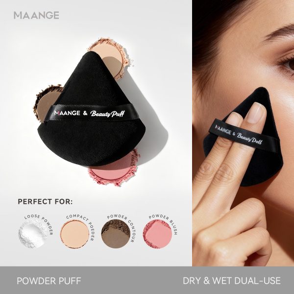 MAANGE Professional 3pcs Makeup Brush Foundation Powder Blush Concealer Highlighter Cosmetic Professional Makeup Brush Set