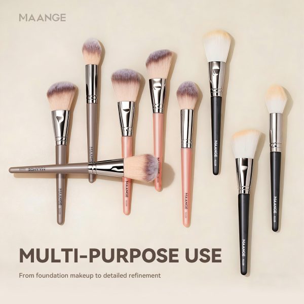 MAANGE 9 Pieces Multi-functional Makeup Brush Set Eyeshadow Powder Powder and Base Liquid Brush