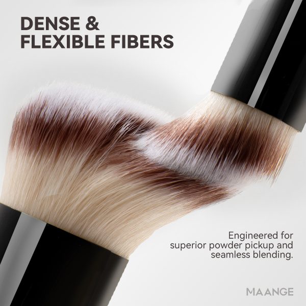 MAANGE Professional 3pcs Makeup Brush Foundation Powder Blush Concealer Highlighter Cosmetic Professional Makeup Brush Set