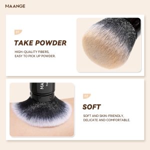 Single Foundation Brush Single Pack Makeup Brush Round-head Telescopic Brush Foundation Makeup Brush - 图片 4