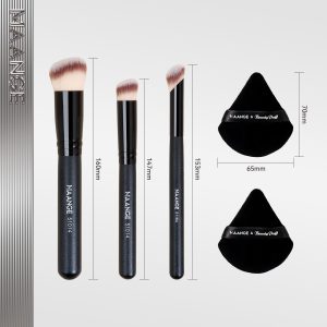 MAANGE Professional 3pcs Makeup Brush Foundation Powder Blush Concealer Highlighter Cosmetic Professional Makeup Brush Set - 图片 8