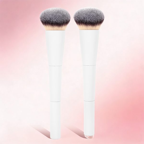 MAANGE New Arrival Custom OEM&ODM Double-ended Makeup Brush Loose Powder Blush Silicone Lip Brush Professional Makeup Brush