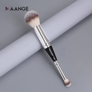 MAANGE Cheap Private Label Mini Makeup Brushes Tool Wholesale Powder Brush and Eyeshadow Dual All in One Single Makeup Brush