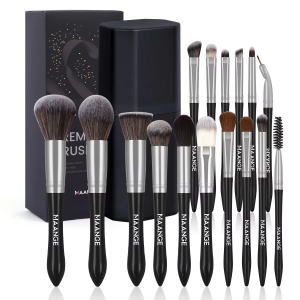 MAANGE Custom logo Vegan Makeup Brush 16 Pcs Teardrop Handle Professional Makeup Brush Set