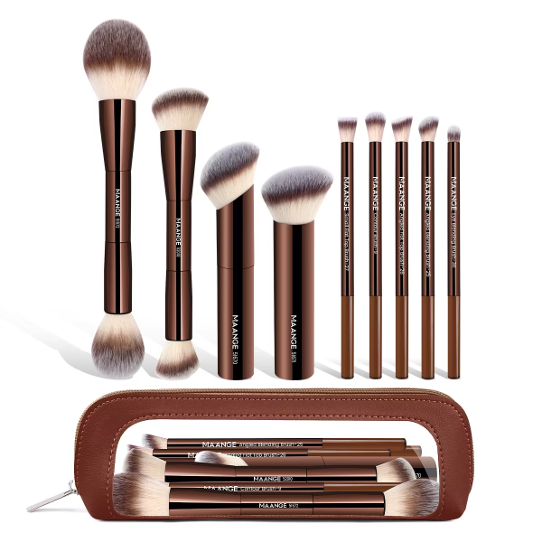Maange Custom Wholesale Makeup Tool Kits 9pcs Foundation Concealer Blush Contouring Eyeshadow Professional Makeup Brush Set Store rating: 4.8 (148 reviews)