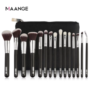 Maange Foundation Eye Shadow Makeup Brush with Bag Beauty Tools Kit Wholesale Custom Makeup Brush Set