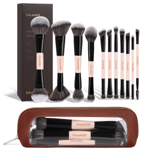 MAANGE Wholesale Natural 11pcs Makeup Brush Set Soft High Quality Hair Blush Powder Brush Concealer Makeup Tool Makeup Brush Set