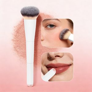 MAANGE New Arrival Custom OEM&ODM Double-ended Makeup Brush Loose Powder Blush Silicone Lip Brush Professional Makeup Brush - 图片 2