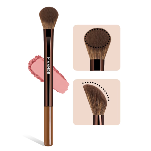 MAANGE Wholesale Single Cruelty Free Professional Pro Angled Brush Fluffy Contour Loose powder foundation Makeup Brush